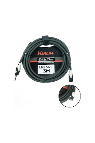 Kirlin Lga-569Lbk 3.5Mm Trs Jack - 3.5Mm Trs Jack 3 Metre Kablo