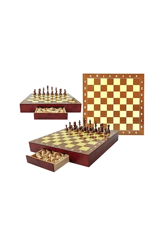 Eser Polyester Çekmeceli Satranç Takımı