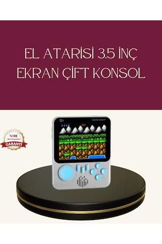 Şarjlı 3.5 İnç Retro Oyun Konsolu 98320610