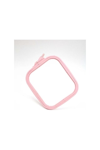 Nurge No:4 Pembe Plastik Kare Kasnak - (25 Cm X 28 Cm)