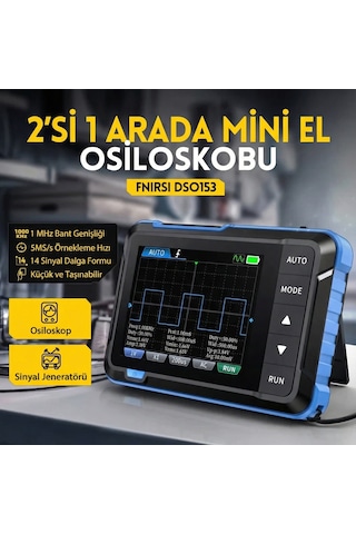 Fnırsı Dso-153 2'si 1 Arada Mini Dijital Osiloskop Ve Sinyal Jeneratörü