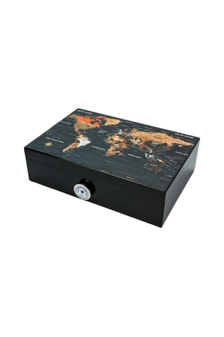Hauser Siyah Baskı Humidor 562332