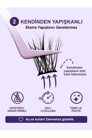 Kp1450 - Takma Kirpik Yasemin Teli Kendinden Yapışkanlı