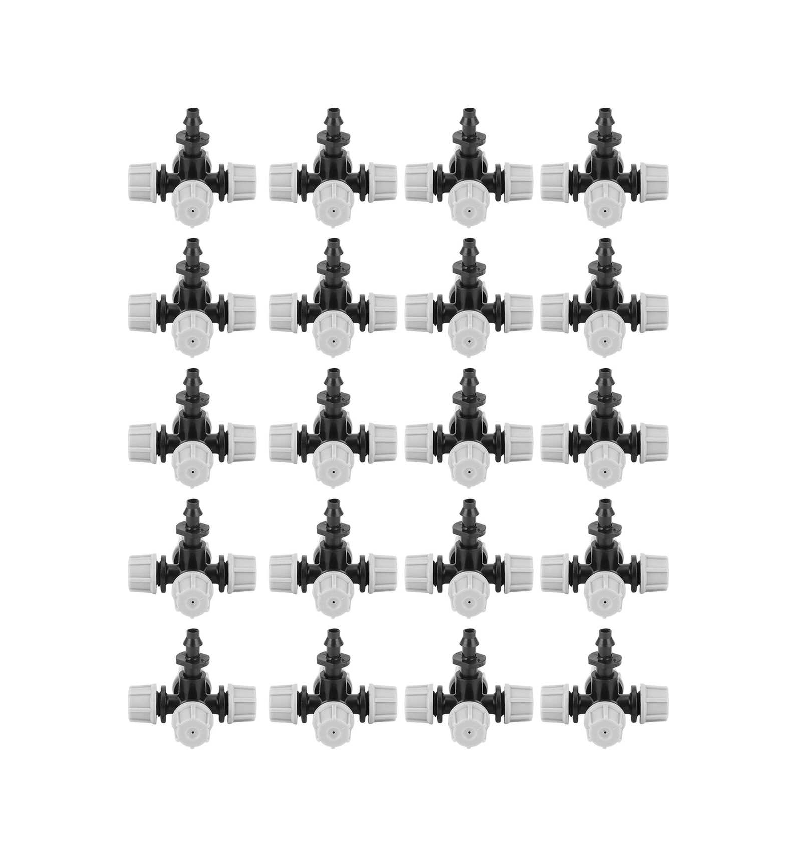 Vkemall 20 Adet Abs Atomize Sprey Sulama Başlığı - Dairesel 1.5-2m Yayılma, 10-50l/saat Tüketim, Bahçe/seracılık/çimlendirme İçin