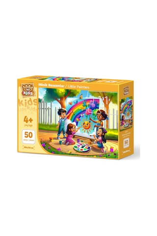 Art Çocuk Minik Ressamlar 50 Parça Puzzle