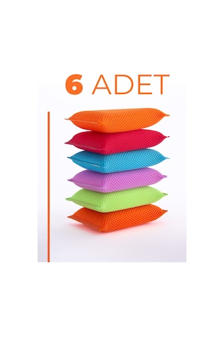 Petek Dokulu Bulaşık Süngeri Sihirli Pratik Sünger 14x8 - 6 Adet