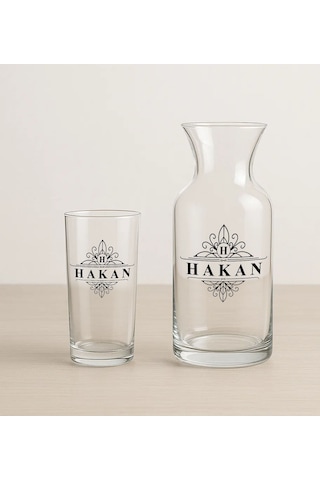 Bk Gift Kişiye Özel 9 Parça Paşabahçe Rakı Bardağı & Karaf & Buz Kovası Seti 1, Erkeğe Hediye, Babaya Hediye, Babalar Günü Hediyesi Kobitmeyencom34157