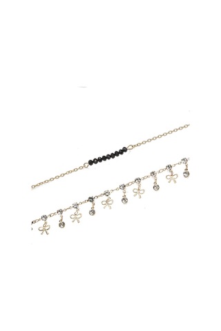 Avrupa Ve Amerikan Modası Çok Yönlü Sokak Müzayedesi Seksi Çok Katmanlı Zincir Püsküllü Halhal Altın