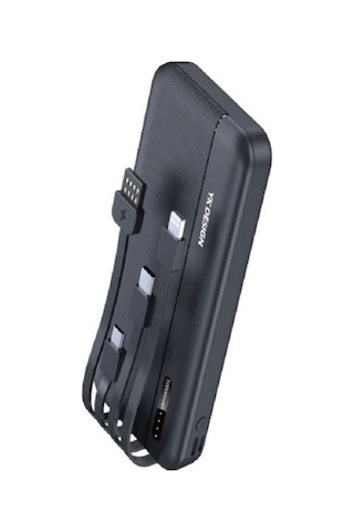 10000 Mah Micro Type-c Usb Lightning 4 Kablolu Hızlı Kablosuz Şarj Powerbank 5545