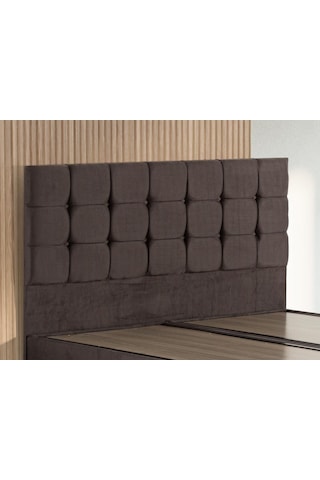 Niron Rama 160cm Çift Kişilik Başlık, Füme Soho Kumaş Yatak Başlığı