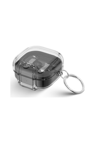 Samsung Galaxy Buds 4 Pro / Buds 4 İle Uyumlu Kılıf Standlı Kilitli Tpu Premium Matte Trip Case Şeffaf