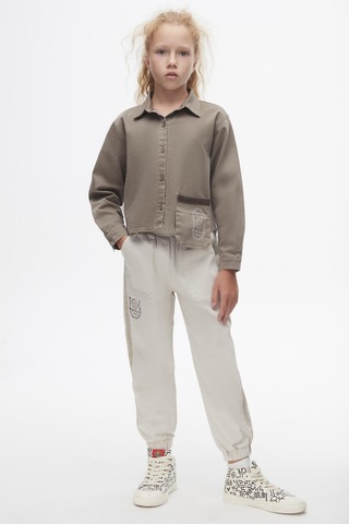 Nk Kids Kız Gömlek Pantolon Takım 24knk3781457811 Antrasit