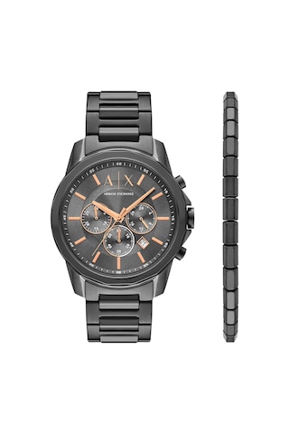 Armani Exchange Ax7170set Erkek Kol Saati Ve Bileklik Seti Siyah