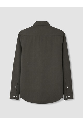 Lcw Busıness Haki Slim Fit Armürlü Erkek Gömlek