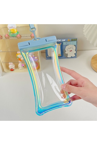 Skycity Su Geçirmez Telefon Çantası: Tpu Malzeme, Yüzme-dalış İçin, Transparan, Her Yaşa Uygun, Gri-mavi Renk Gri - Mavi