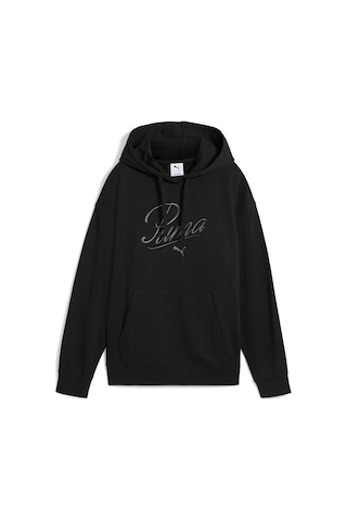 Puma Kadın Scrıpt Comfort Hoodie Eşofman Üst 68498301 Siyah