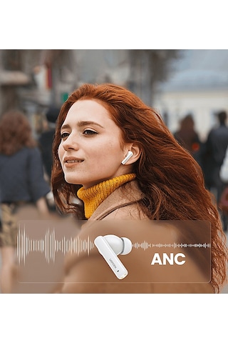 Ugreen Hitune T3 Aktif Gürültü Engelleyici Kablosuz Kulak İçi Kulaklık Beyaz 90206