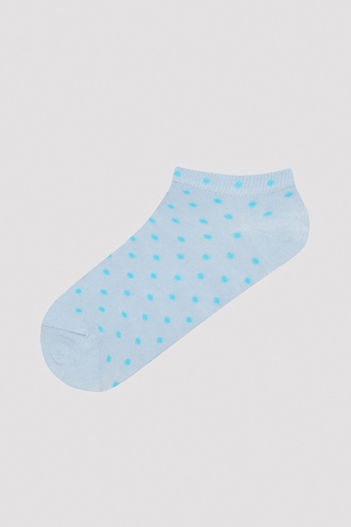 Penti Multicolor Dots 5li Patik Çorap Mavi Pembe