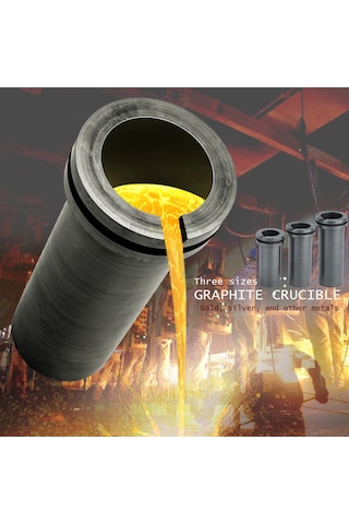 Qingmipy 1kg Grafit Kuvveti - Yüksek Safiyetli, Isı Dayanıklı, Metal Döküm Aracı Altın, Gümüş, Bakır