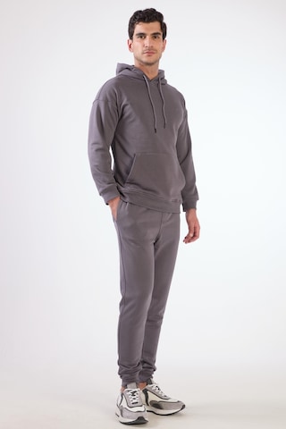 Dufy Antrasit Kapüşonlu Kanguru Cepli Regular Fit Erkek Sweatshirt Antrasit