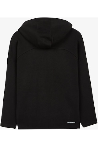 Skechers Mid Weight Fleece W Hoodie Sweatshirt Kadın Siyah Sweatshirt S222048-001