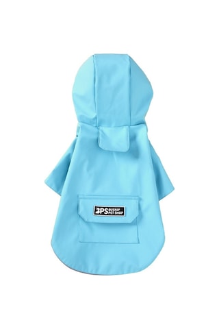 Köpek Yağmurluk Kapüşonlu Dört Ayaklı Giysiler Su Geçirmez Her Şey Dahil Küçük Köpek Pet Yağmurluk, Boyut: Xl Göl Mavisi
