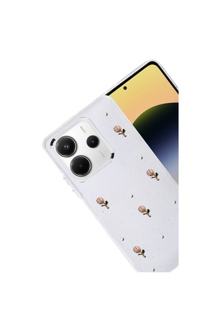 Xiaomi Redmi Note 14 4g Uyumlu Fiyonk Desenli Kapak - Desen 6 Renkli