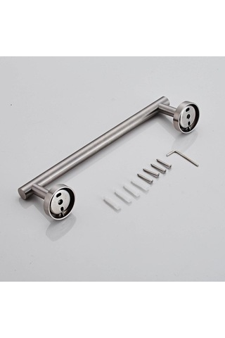 Pazly Tuvalet Tutucu Suntek Seti Raf Kağıdı Gümüş Fırçalanmış Duş Askısı 3x Cz Fırçalanmış Gümüş