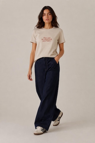 Alexandergardi Slogan Baskılı Regular Fit T-shirt Taş