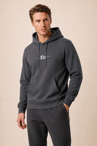Redline Thenk Yeni Sezon Erkek Regular Fit Kapüşonlu Sweatshirt Antrasit