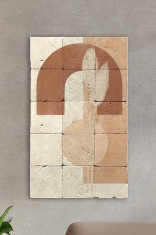 Doğal Taş Tablo - Duvar Dekoru 30x50cm