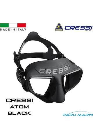 Cressi Atom Black Dalış ve Yüzme Maskesi