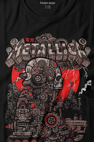 Kendim Seçtim Metallica New Yeni 2k Rock Metal Music Kırk James Lars Robert Baskılı Tişört Çocuk T-shirt 001