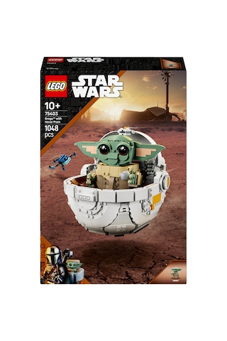 LEGO® Star Wars: The Mandalorian™ Uçan Bebek Arabalı Grogu™ 75403 - 10 Yaş ve Üzeri Çocuklar için Yaratıcı Oyuncak Yapım Seti (1048 Parça)