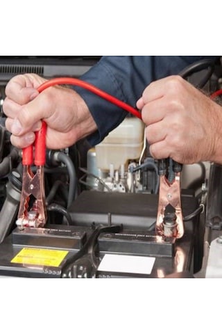 Akü Takviye Kablosu 1200 Amper Güçlü. Kalın Kablo ve Hızlı Şarj