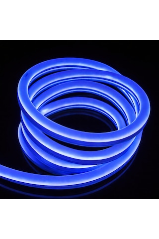 Neon Şerit Led 220 Volt Esnek Silikonlu Aydınlatma + Fiş Dahil 6mt-mavi Neon Şerit Led 220 Volt Esnek Silikonlu Aydınlatma + Fiş Dahil 6mt-mavi
