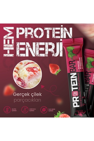 Torq Nutrition Protein Bar Çilek 50 G (1 Adet)