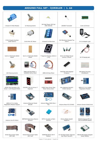 Arduino Ultimate Proje Paketi 77 Parça