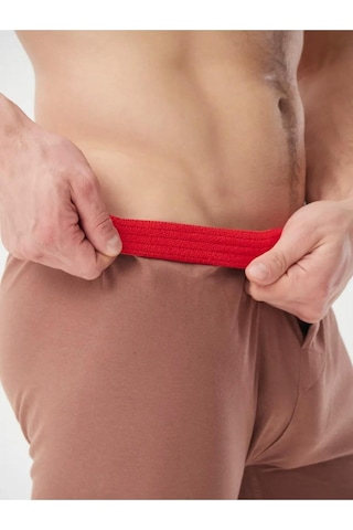 Mercan Kahverengi %100 Pamuk Havlubel Boxer