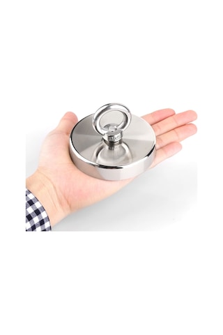 80mm Magnet Fishing Halatlı Eldivenli Neodyum Pot Mıknatıs Seti, Büyük Kancalı Mıknatıs Balıkçılığı
