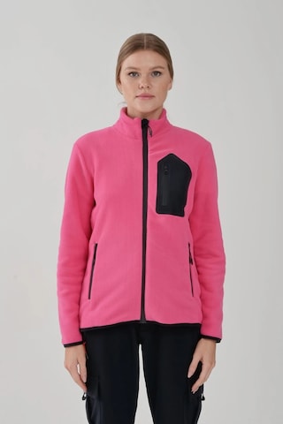 Exuma Kadın Tam Fermuarlı Polar Pınk 2322003-662 Pembe
