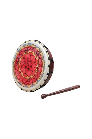 Şaman Davulu 30cm Motifli Şamanik Mandala Davulu