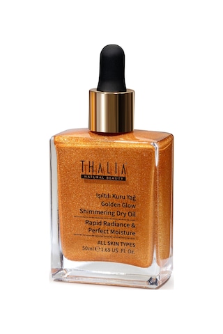 Thalia Altın Işıltılı Besleyici Nemlendiricili Kuru Yağ 50 Ml