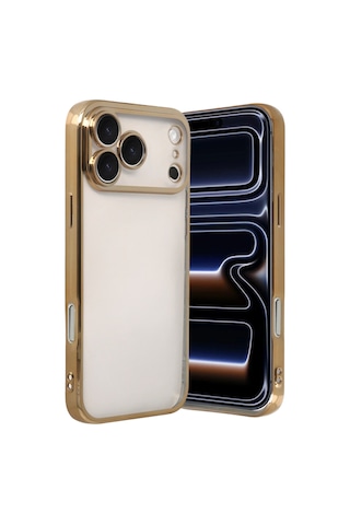 Apple iPhone Uyumlu 17 Pro Max Uyumlu Razer Lensli Silikon Kılıf - Sarı