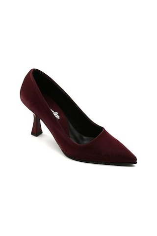 Sherens 056 Kadın Topuklu Ayakkabı Bordo