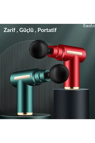 Realx 4 Başlıklı 6 Kademeli Titreşimli Şarjlı Mini Masaj Aleti