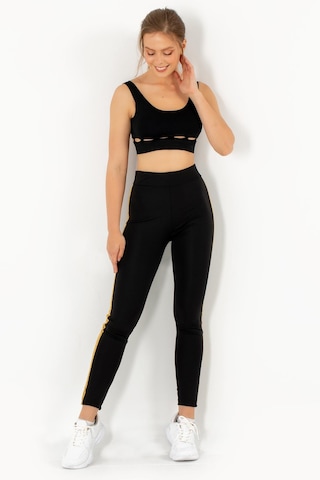 Doremi Active Sportive Kalın Çizgili Tayt-878 001