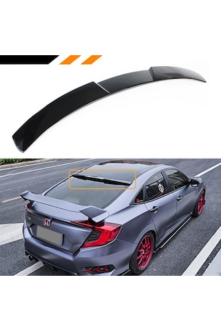Honda Cıvıc Fc5 Cam Üstü Rs Spoiler Pıano Black