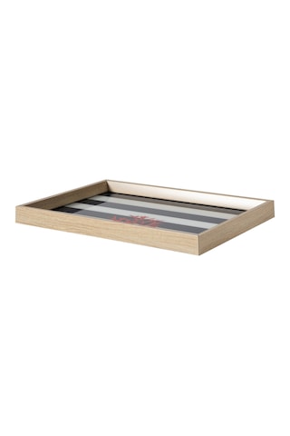 Mudo Home Coral Dekoratif Tepsi 31x42 Cm Mavi
