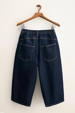 Çocuk Balon Kesim Denim Pantolon Lacivert